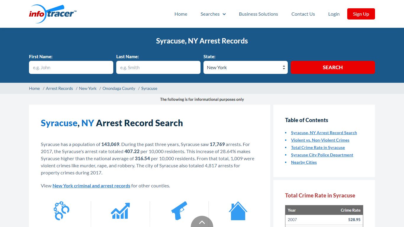 Search Syracuse, NY Arrest Records Online - InfoTracer